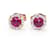 Autre Marque Rose Gold and Ruby Earrings. Pink Golden Pink gold Diamond  ref.1223404