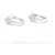 Autre Marque White Gold Cross Earrings. Silvery Diamond  ref.1223409