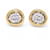 Autre Marque Earrings DAMA Bicolour gold and diamonds. Golden White gold Yellow gold  ref.1223425