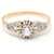 Autre Marque Belle Époque ring in gold, platinum and diamonds. Silvery Golden Yellow gold  ref.1223473