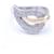 Autre Marque Bicolor-Ring mit Diamanten. Silber Golden Weißgold Roségold  ref.1223499