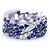 Autre Marque Anello in Oro, diamanti e zaffiri. Argento Blu navy - vista 2