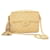 Camera Chanel Vintage Beige Quilted Bag Gold hardware Linen Lambskin  ref.1223518