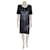 Black straight Chanel dress Viscose  ref.1223527