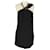 Vestido midi sin mangas negro de Saint Laurent Seda  ref.1223614