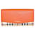 Burberry Lebhaftes orangefarbenes Haymarket Check Flap Continental Portemonnaie Leder  ref.1223620