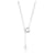 TIFFANY & CO. Elsa Peretti Open Heart Lariat Necklace in Sterling Silver  ref.1223693