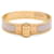 Hermès Rose Candeur Enamel Rose Gold Charniere Uni Narrow Hinged Bracelet Plaqué or  ref.1223701