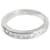 TIFFANY & CO. Aliança de Casamento Half Eternity em Platina 0.71 Diamantes Quadrados Ctw  ref.1223702