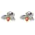 TIFFANY & CO. Paper Flowers Diamonds & Spessartine Firefly Earrings in Platinum  ref.1223718