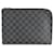 Louis Vuitton Damier Graphite Canvas Pochette Jour PM Schwarz Leinwand  ref.1223730
