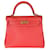 Hermès Géranium Togo Kelly 25 GHW Cuir Rouge  ref.1223815