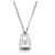 Pingente Louis Vuitton Lockit em corrente em prata esterlina  ref.1223829