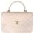 Trendy CC Borsa Chanel con doppio manico superiore CC media trendy in pelle di agnello trapuntata rosa  ref.1223831