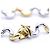 Autre Marque Pulsera Bicolor Onda. Argento D'oro - vista 3