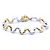 Autre Marque Pulsera Bicolor Onda. Argento D'oro - vista 4