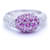 Autre Marque Ring aus Weißgold mit Diamanten und rosa Saphiren. Silber Dunkelviolett  ref.1223875