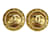 Timeless Chanel Logo CC Dourado Banhado a ouro  ref.1223975