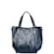 Tod's Leder Mini Handtasche Canvas Handtasche in ausgezeichnetem Zustand Blau Leinwand  ref.1224183