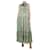 Autre Marque Green sleeveless floral maxi dress - size UK 12 Cotton  ref.1224223