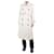 Acne Trench coat creme com peito forrado e cinto - tamanho Reino Unido 10 Cru Triacetato  ref.1224228