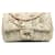 Reedição Chanel Brown Mini Tweed Garden Party 2.55 Bolsa de Aba Simples Marrom Bege Pano  ref.1224256