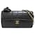 Chanel Black Camellia Lambskin Choco Bar Flap Leather  ref.1224306