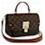 Louis Vuitton Handbags Brown Black Beige Leather  ref.1224319
