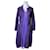 Dior Vestidos Púrpura Seda Lana Viscosa  ref.1224387