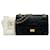 Chanel Jahrgang 1960s Klassiker 2.55 Handtasche Schwarz Leder  ref.1224573