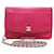 Wallet On Chain Chanel Wallet an der Kette Pink Leder  ref.1224588