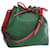 Bolsa de ombro LOUIS VUITTON Epi Petit Noe bicolor verde vermelho M44147 Autenticação de LV 64091 Couro  ref.1224751