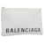 BALENCIAGA Clutch Bag Leather White Auth bs11590  ref.1224765