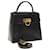 Salvatore Ferragamo Gancini Hand Bag Leather 2way Black Auth 64808  ref.1224777