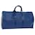 Louis Vuitton Epi Keepall 55 Boston Tasche Blau M42955 LV Auth ki3991 Leder  ref.1224789