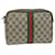 GUCCI GG Supreme Web Sherry Line Clutch Bag Beige Red Green 730 451 Auth th4496  ref.1224851