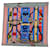 Hermès HERMES CARRE 90 Fantaisie d'fEtriers Sciarpa Seta Blu Multicolor Auth 60781 Multicolore  ref.1224855