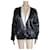 Chanel Bomber jacket in black satin with white collar Spring-Summer 2021  ref.1225001