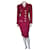 klassischer Chanel-Anzug Bordeaux Wolle  ref.1225014