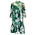 ERDEM Green Multi Floral Printed Winford Dress Cotton  ref.1225125