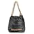 Chanel Black Shiny Crumpled Quilted Kalbsleder Perlenkette Mini Chanel 22 Hobo Schwarz  ref.1225175