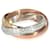 Cartier Trinity 2.9 mm Wide  Ring in 18K 3 Tone Gold 0.46 ctw  ref.1225246