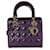 Christian Dior Purple Cannage Patent Medium Lady Dior Patent leather  ref.1225267