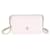 Wallet On Chain Carteira Chanel rosa acolchoada em pele de cordeiro com pérolas e corrente Couro  ref.1225272