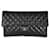 Chanel 18S Black Quilted Caviar Timeless Flap Clutch Leather  ref.1225274