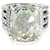 Anel de diamante prasiolita verde David Yurman Wheaton em prata esterlina 0.20 ctw  ref.1225332