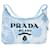 Prada Blue Embroidered Canvas Mini Drill Re-Edition 2000 Cloth  ref.1225333