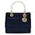 Dior Lady Dior Suede Bleu Marine  ref.1225452