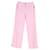 Tommy Hilfiger Ausgestellte Chinohose für Damen mit hoher Taille Pink Baumwolle  ref.1225477
