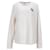 Tommy Hilfiger Womens Logo Embroidery Crew Neck Jumper in White Nylon  ref.1225512